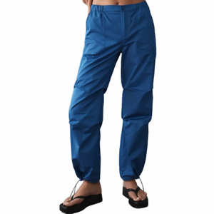 NWT Anthropologie Find Me Now Parachute Pants Size S in Blue Casual Outdoor